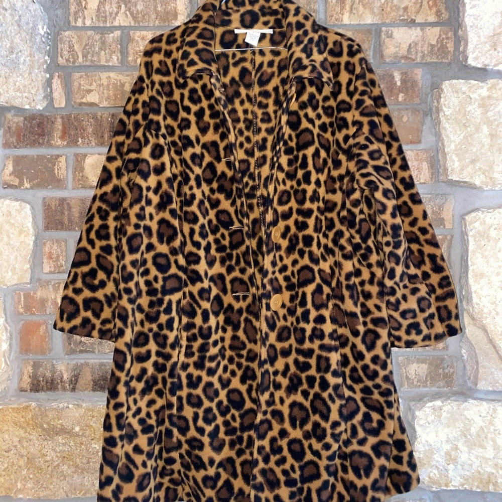 Cheetah print coat